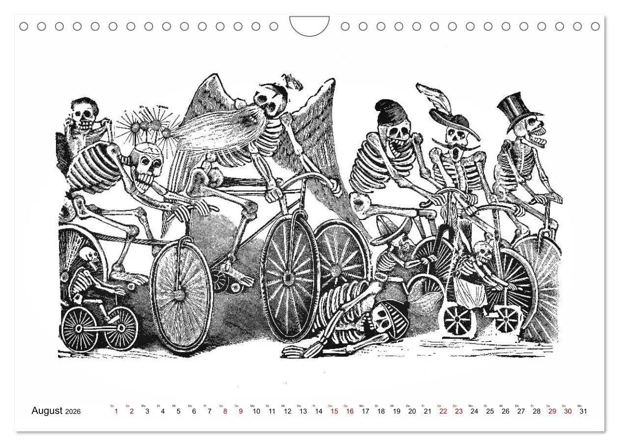 Bild: 9783457669051 | Calaveras - Totenköpfe und Skelette (Wandkalender 2026 DIN A4...