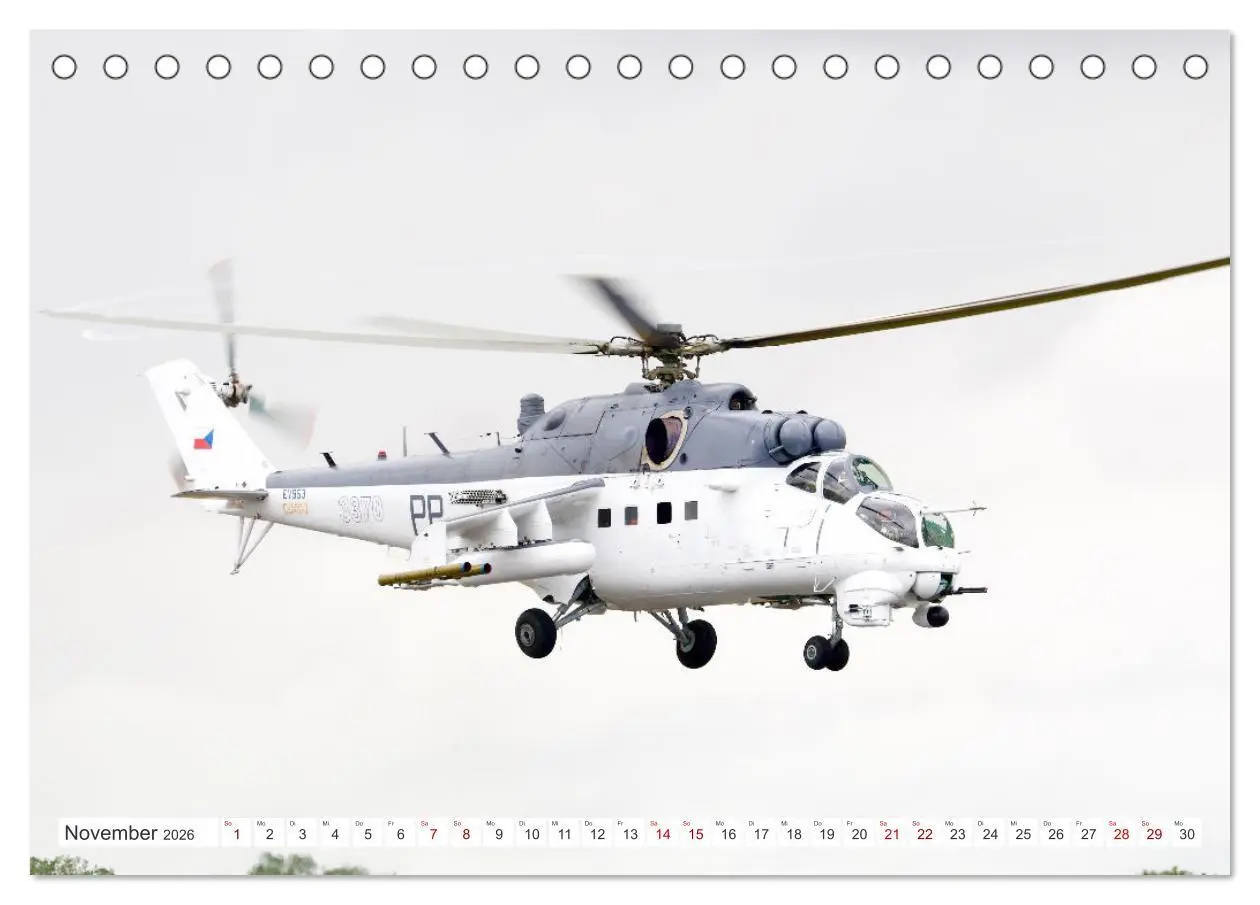 Bild: 9783457739051 | Hubschrauber in Action (Tischkalender 2026 DIN A5 quer), CALVENDO...