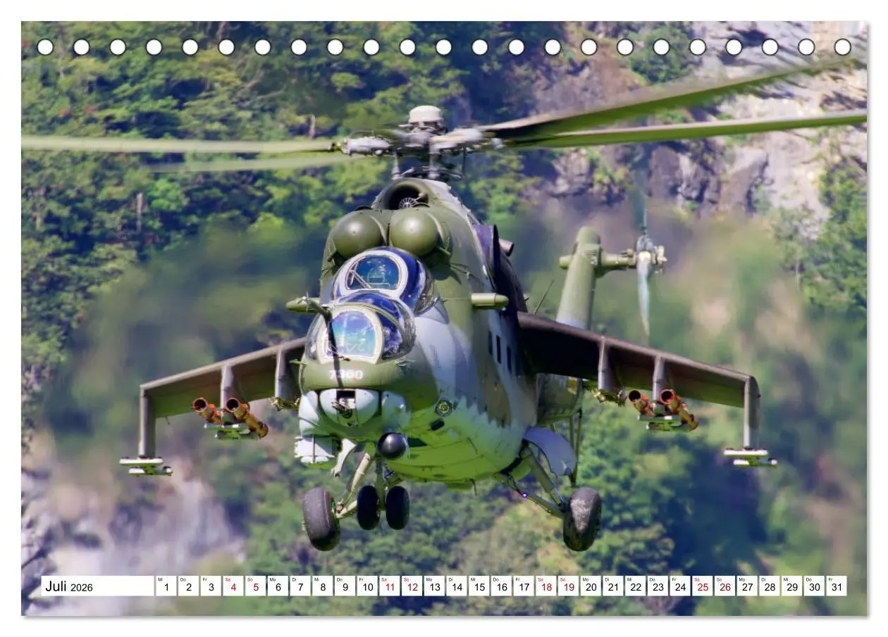 Bild: 9783457739051 | Hubschrauber in Action (Tischkalender 2026 DIN A5 quer), CALVENDO...