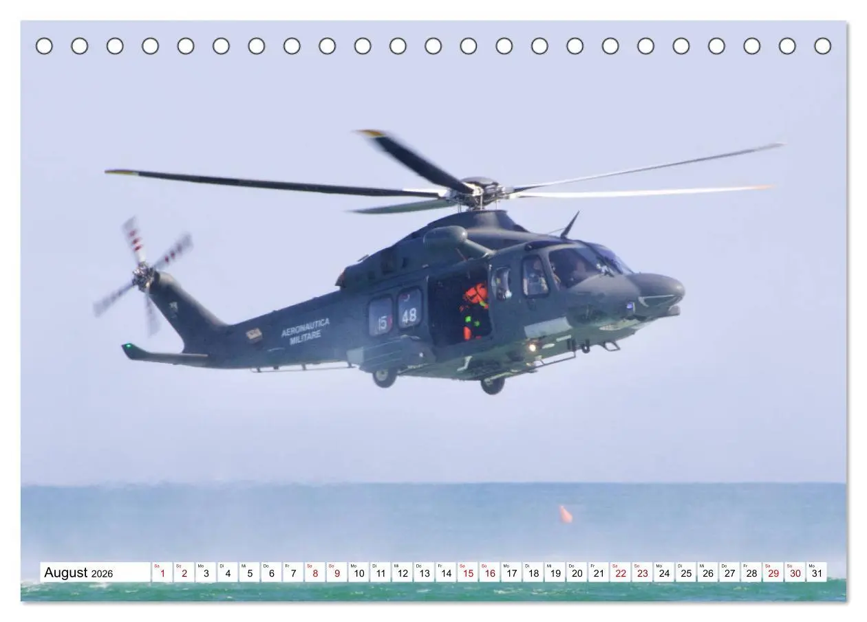 Bild: 9783457739051 | Hubschrauber in Action (Tischkalender 2026 DIN A5 quer), CALVENDO...