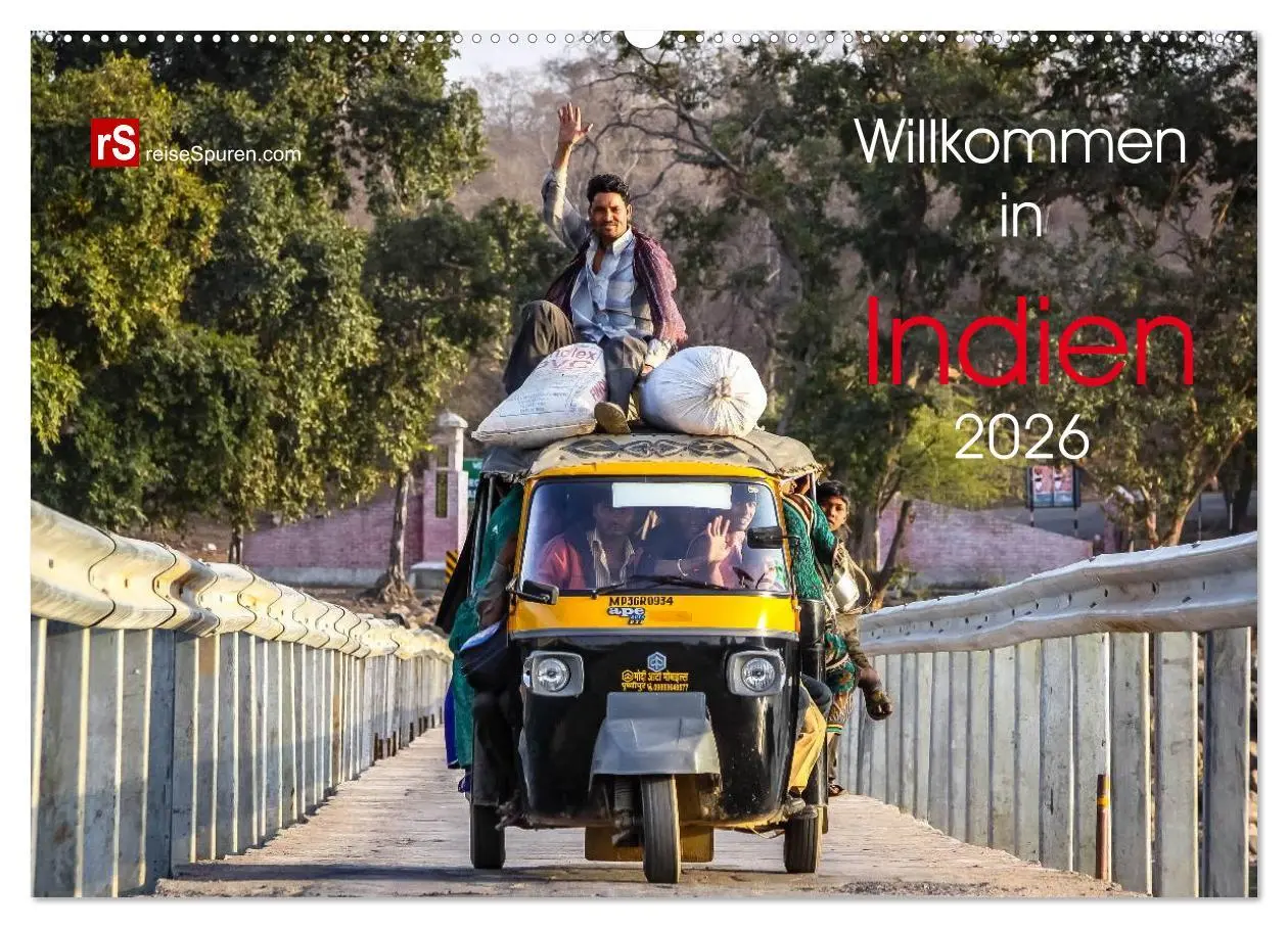 Cover: 9783516069051 | Willkommen in Indien 2026 (Wandkalender 2026 DIN A2 quer), CALVENDO...