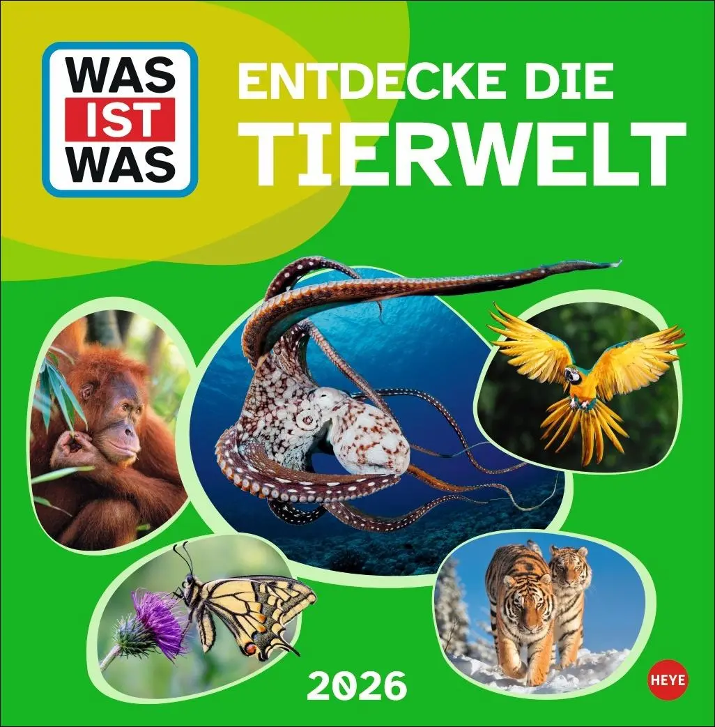 Cover: 9783756409051 | WAS IST WAS Tierwelt Broschurkalender 2026 | Kalender | 28 S. | 2026