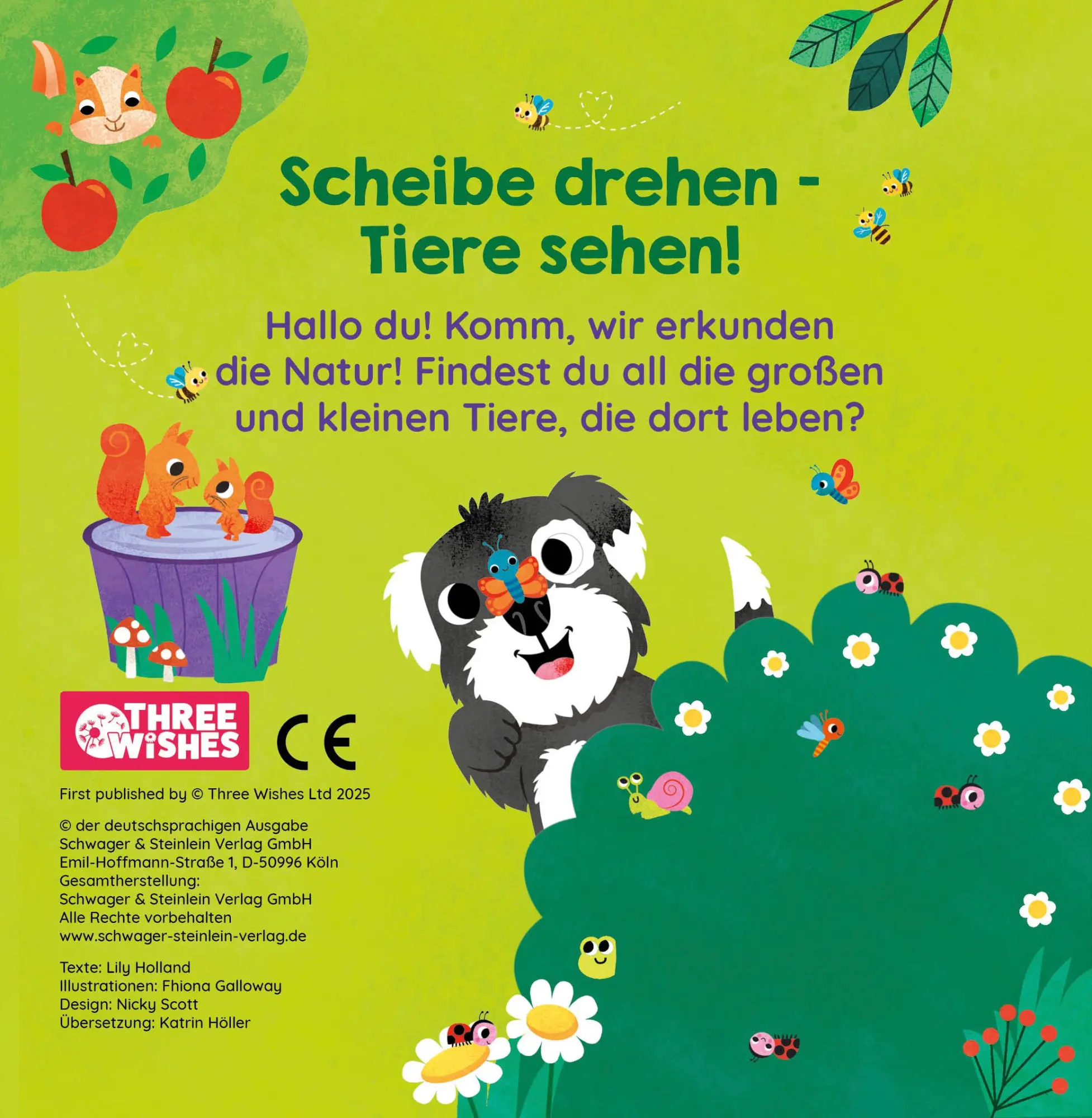 Rückseite: 9783849949051 | Scheibe drehen - Tiere sehen! Natur | Lily Holland (u. a.) | Buch