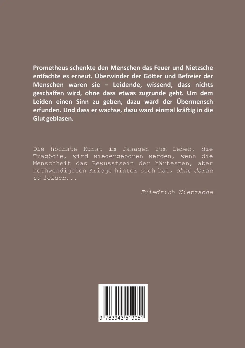 Rückseite: 9783943519051 | Friedrich Nietzsches Übermensch | Eine philosophische Einlassung