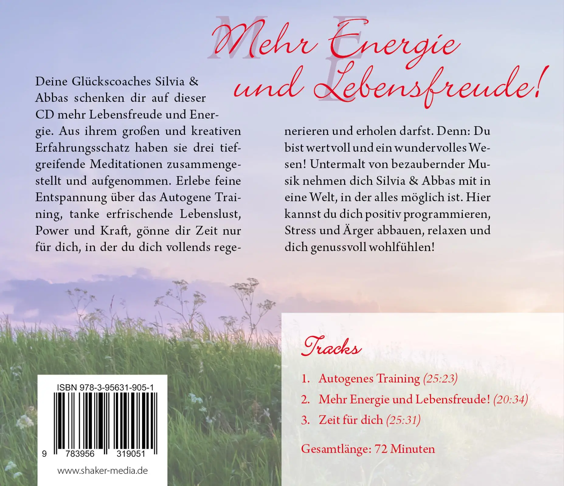 Rückseite: 9783956319051 | Mehr Energie und Lebensfreude! | Silvia Maria Engl (u. a.) | Audio-CD
