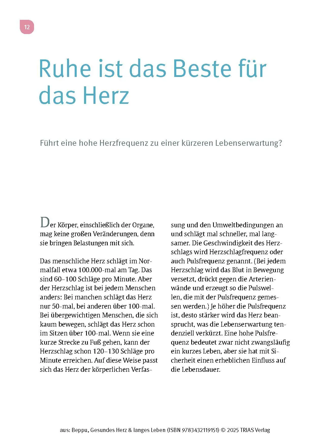 Bild: 9783432119151 | Gesundes Herz &amp; langes Leben | Koki Beppu | Taschenbuch | 160 S.