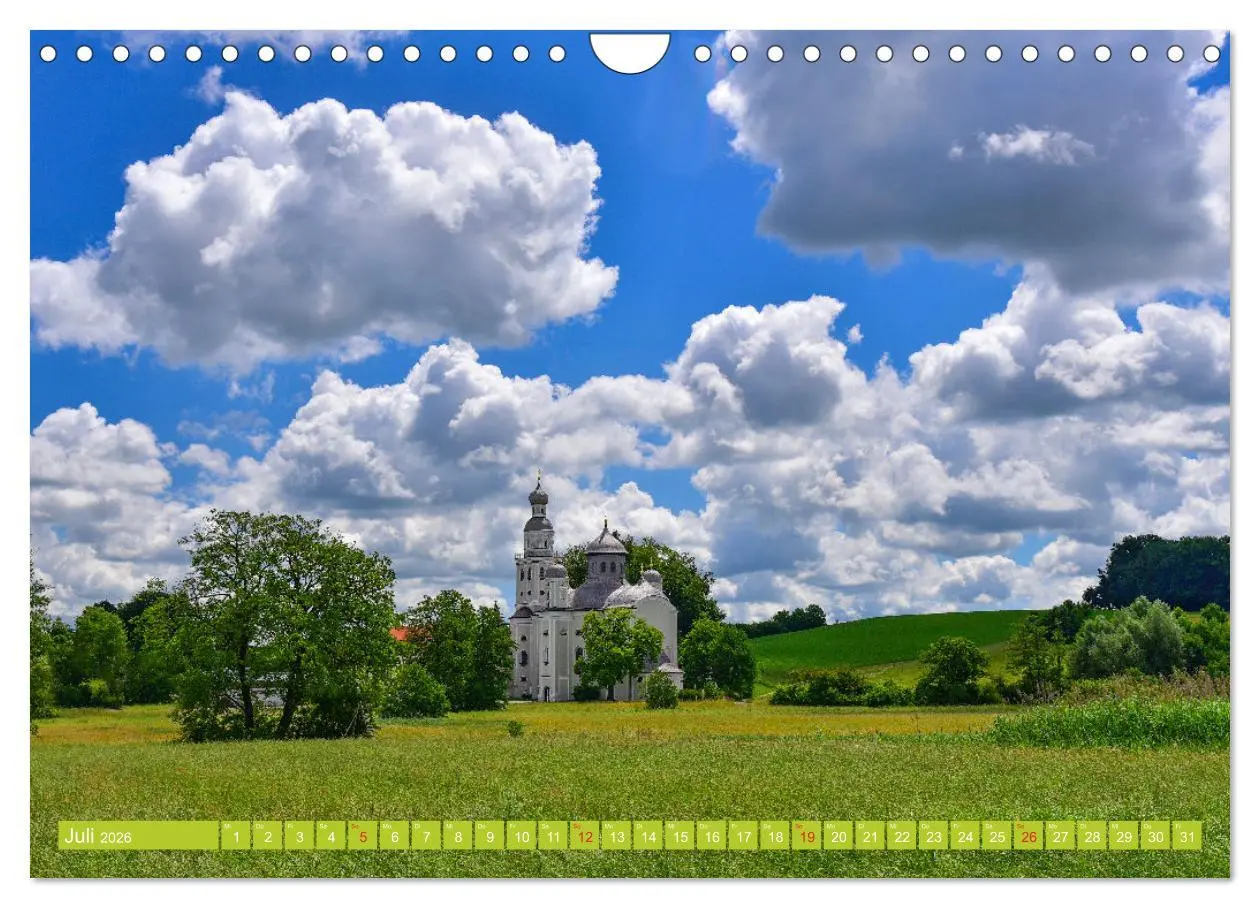 Bild: 9783516129151 | Kirchen und Kapellen in Bayern (Wandkalender 2026 DIN A4 quer),...