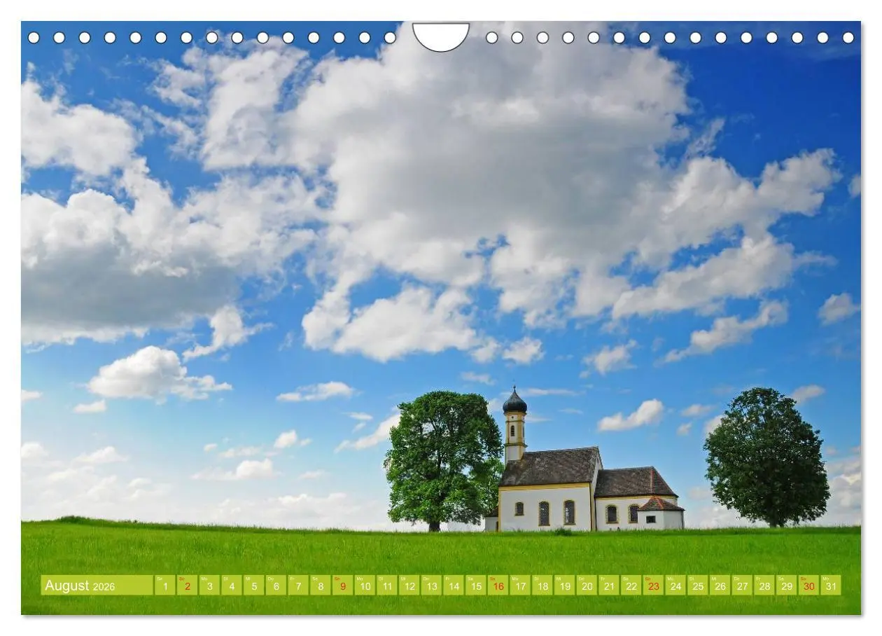 Bild: 9783516129151 | Kirchen und Kapellen in Bayern (Wandkalender 2026 DIN A4 quer),...