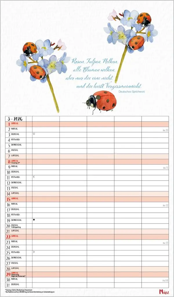 Bild: 9783731889151 | NaturLiebe 2026 | Korsch Verlag | Kalender | 14 S. | Deutsch | 2027