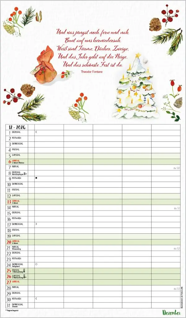 Bild: 9783731889151 | NaturLiebe 2026 | Korsch Verlag | Kalender | 14 S. | Deutsch | 2027