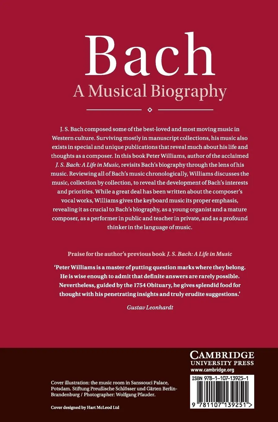 Rückseite: 9781107139251 | Bach | Peter Williams | Buch | Englisch | 2018 | EAN 9781107139251