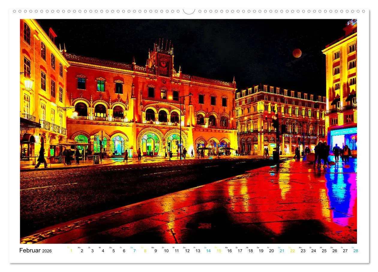 Bild: 9783457579251 | Lissabon One Day (Wandkalender 2026 DIN A2 quer), CALVENDO...