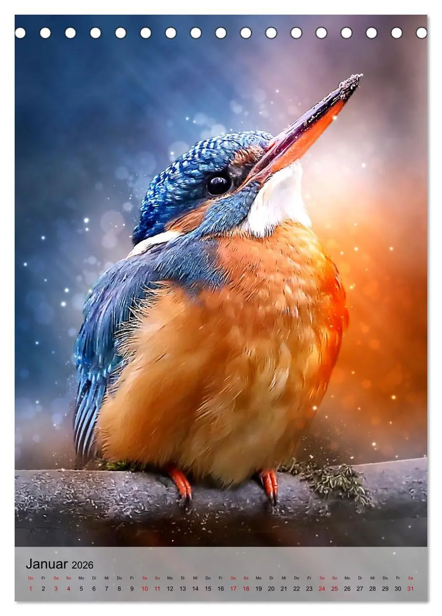 Bild: 9783516359251 | Schillernder Eisvogel (Tischkalender 2026 DIN A5 hoch), CALVENDO...