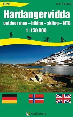 Cover: 9783931099251 | Hardangervidda 1 : 150 000 | Frank Brandl | (Land-)Karte | Deutsch