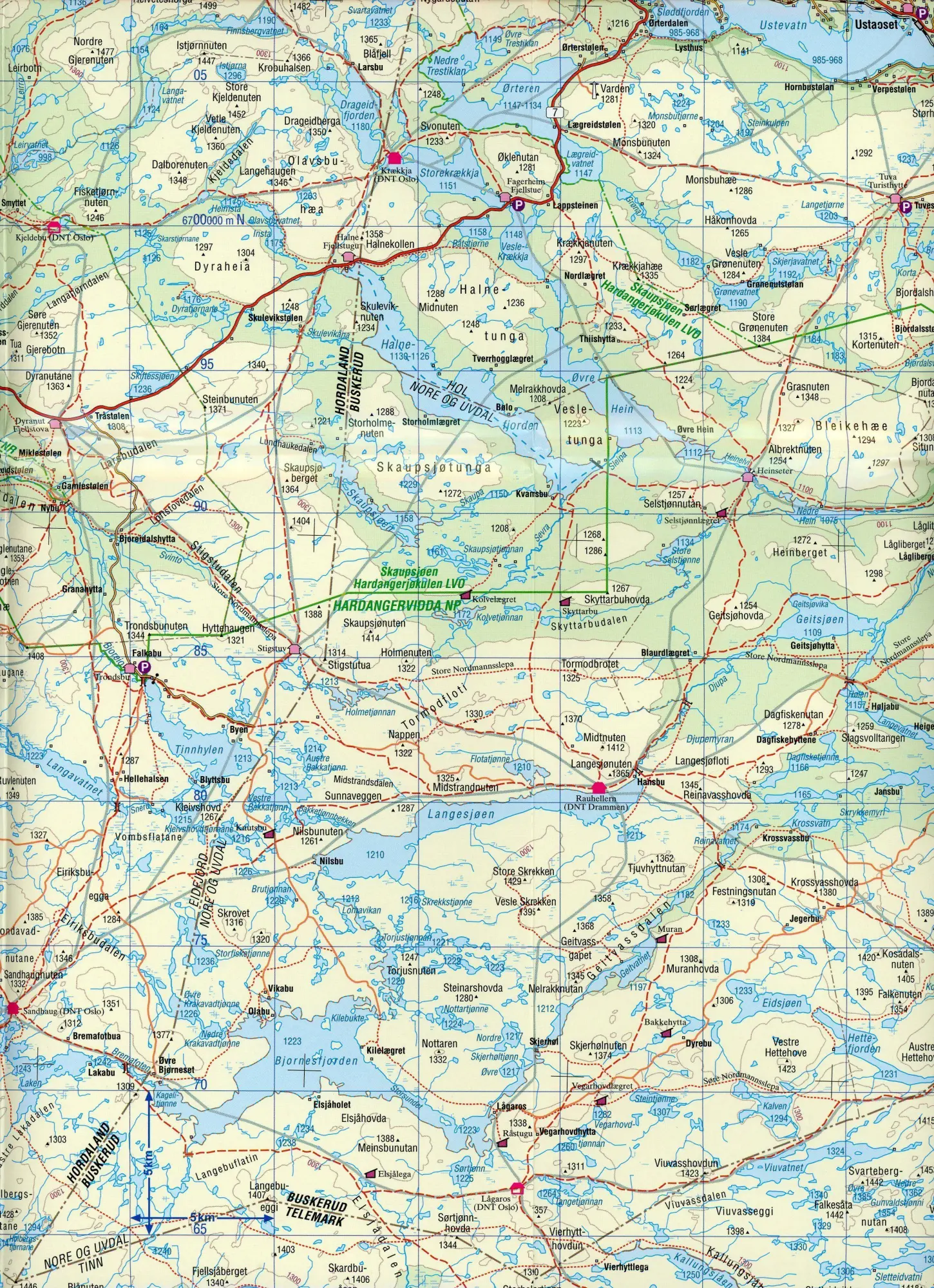 Bild: 9783931099251 | Hardangervidda 1 : 150 000 | Frank Brandl | (Land-)Karte | Deutsch