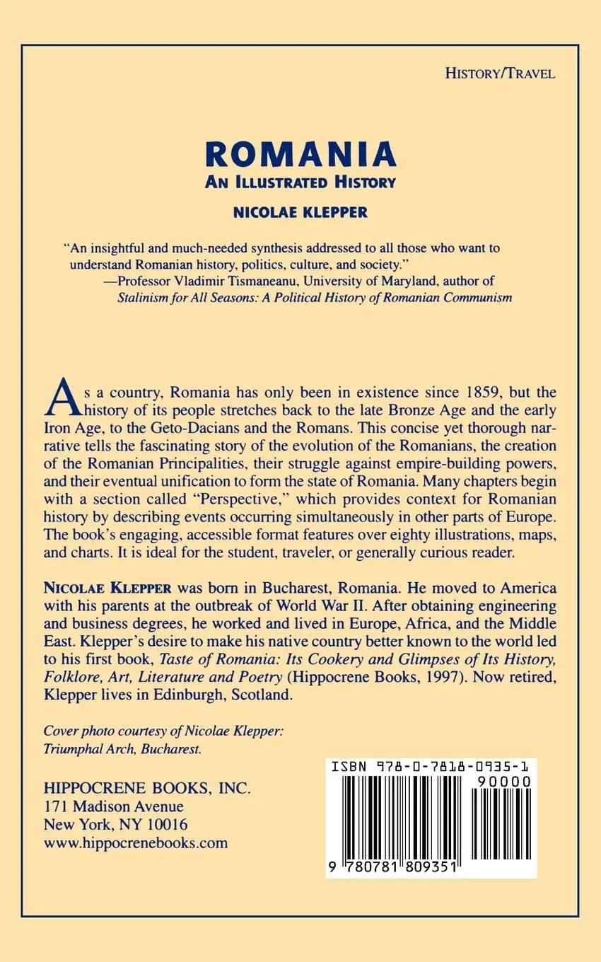 Rückseite: 9780781809351 | Romania | An Illustrated History | Nicolae Klepper | Taschenbuch
