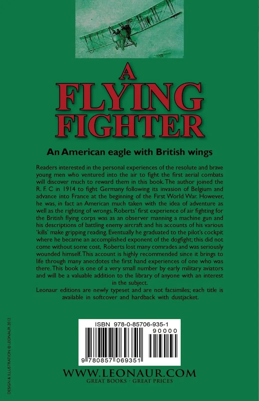 Rückseite: 9780857069351 | A Flying Fighter | E. M. Roberts | Taschenbuch | Englisch | 2012