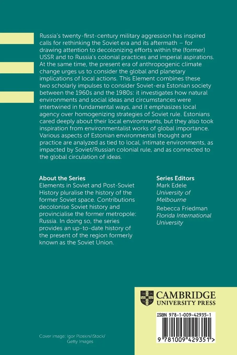 Rückseite: 9781009429351 | Environment and Society in Soviet Estonia, 1960-1990 | Epp Annus