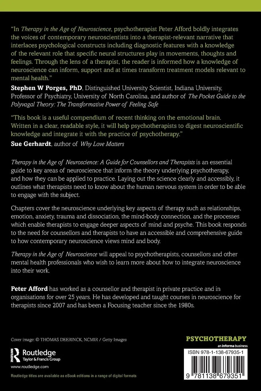 Rückseite: 9781138679351 | Therapy in the Age of Neuroscience | Peter Afford | Taschenbuch | 2019
