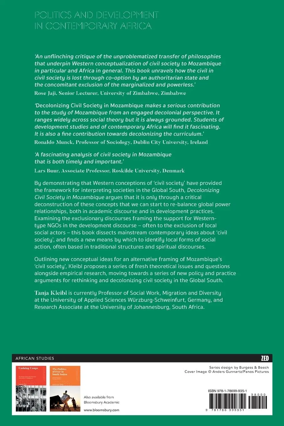 Rückseite: 9781786999351 | Decolonizing Civil Society in Mozambique | Tanja Kleibl | Taschenbuch