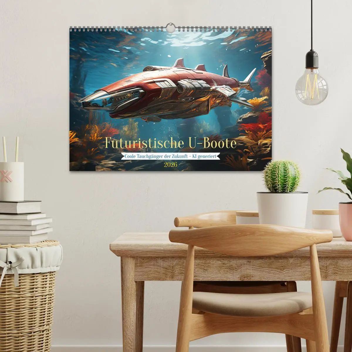 Bild: 9783457499351 | Futuristische U-Boote (Wandkalender 2026 DIN A3 quer), CALVENDO...
