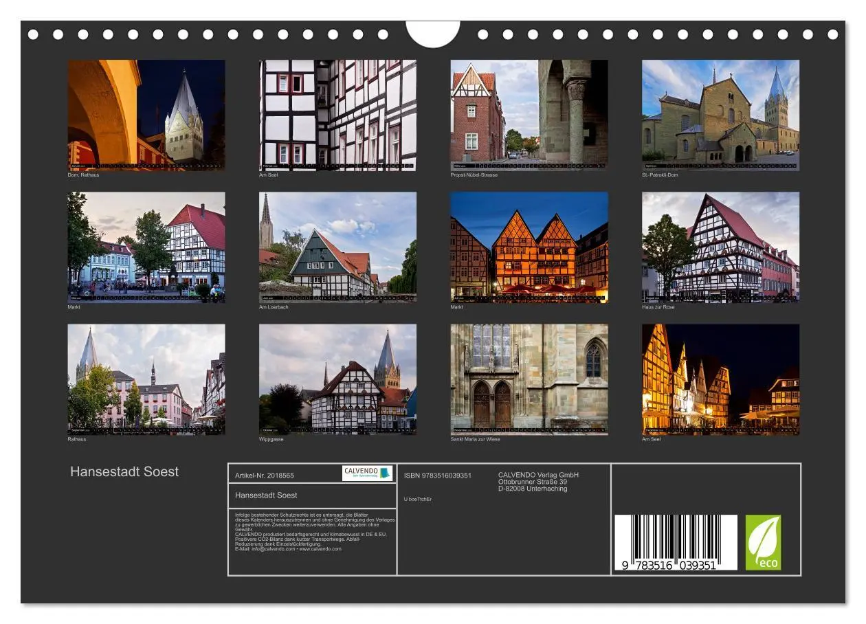 Bild: 9783516039351 | Hansestadt Soest (Wandkalender 2026 DIN A4 quer), CALVENDO...