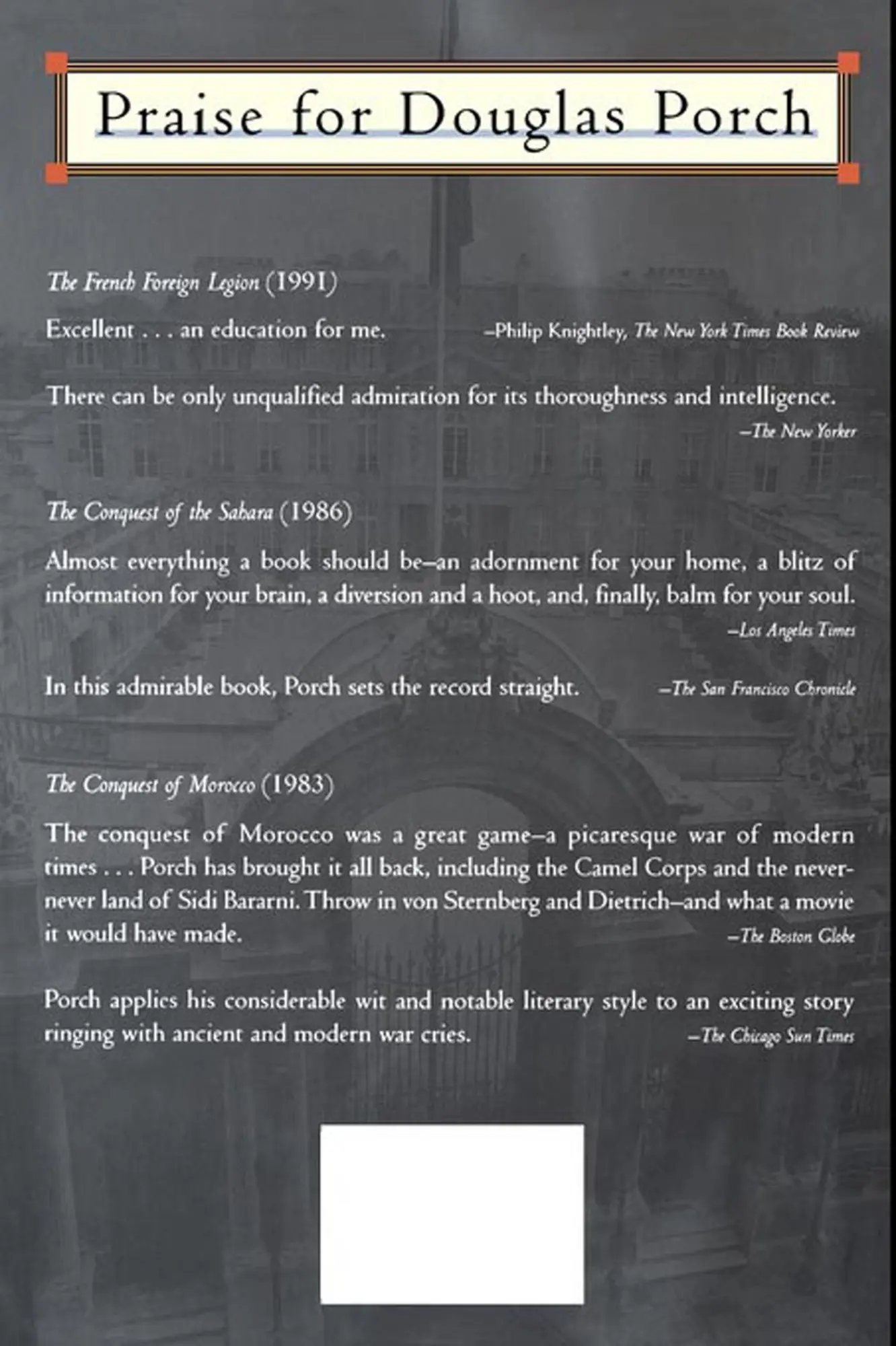 Rückseite: 9780374529451 | The French Secret Services | Douglas Porch | Taschenbuch | Paperback