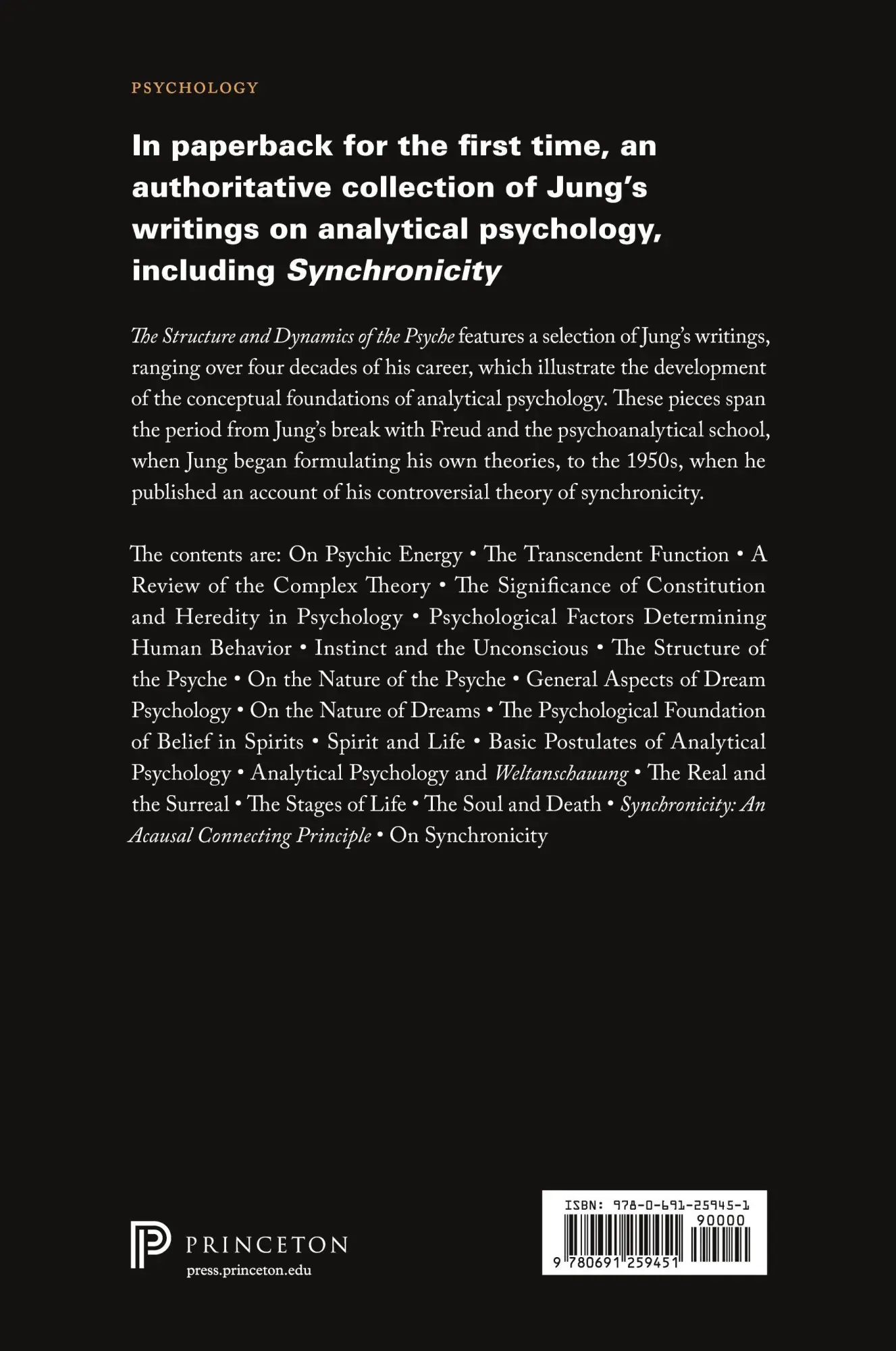 Rückseite: 9780691259451 | Collected Works of C. G. Jung, Volume 8 | C. G. Jung | Taschenbuch