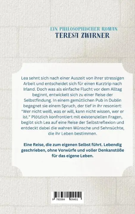Rückseite: 9783384509451 | Eines Abends im Pub | Botschaft an Lea | Teresa Zwirner | Taschenbuch