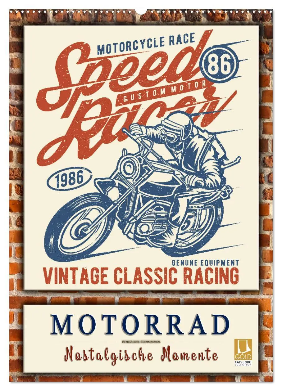 Cover: 9783516409451 | Motorrad - nostalgische Momente (Wandkalender 2026 DIN A2 hoch),...