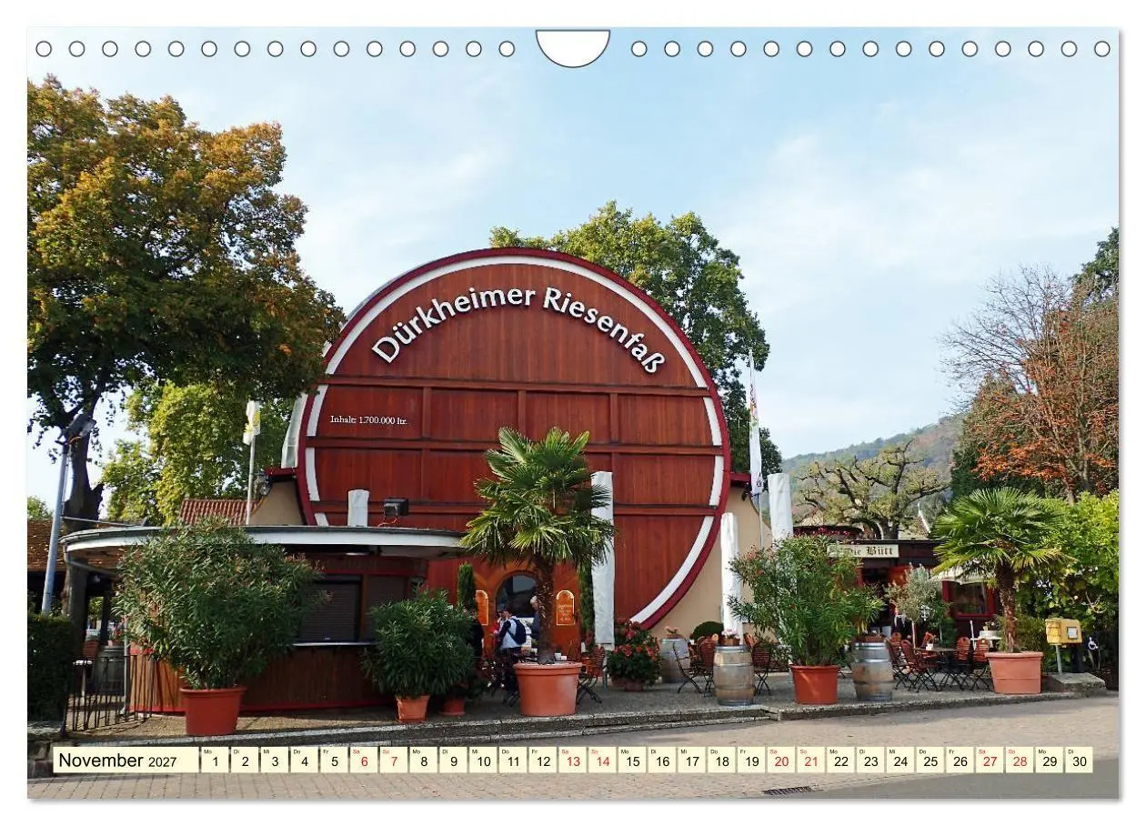 Bild: 9783569599451 | Bad Dürkheim - Wein, Gradierwerk und Riesenfaß (Wandkalender 2027...