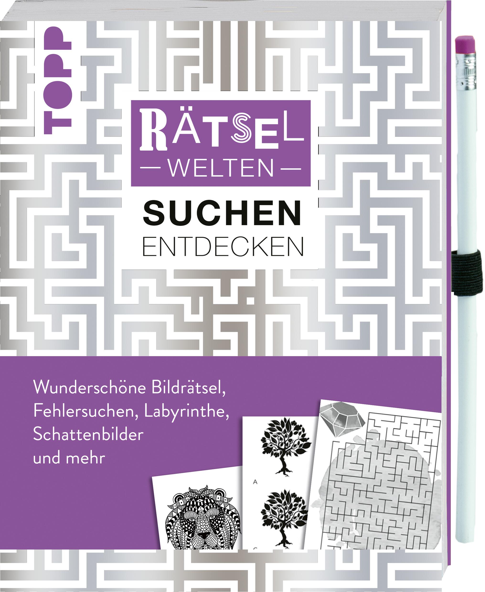 Cover: 9783772449451 | Rätselwelten - Rätseln, Suchen &amp; Entdecken: Wunderschöne...