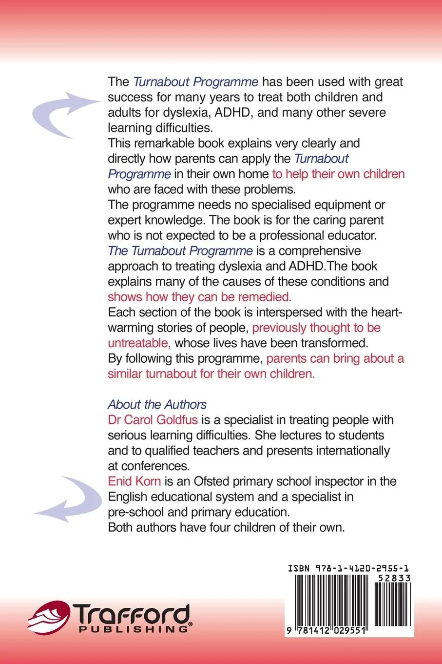 Rückseite: 9781412029551 | The Turnabout Programme | Carol Goldfus (u. a.) | Taschenbuch | 2005