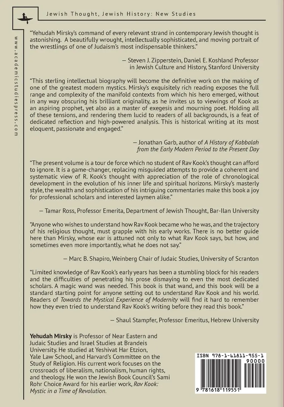 Rückseite: 9781618119551 | Towards the Mystical Experience of Modernity | Yehudah Mirsky | Buch