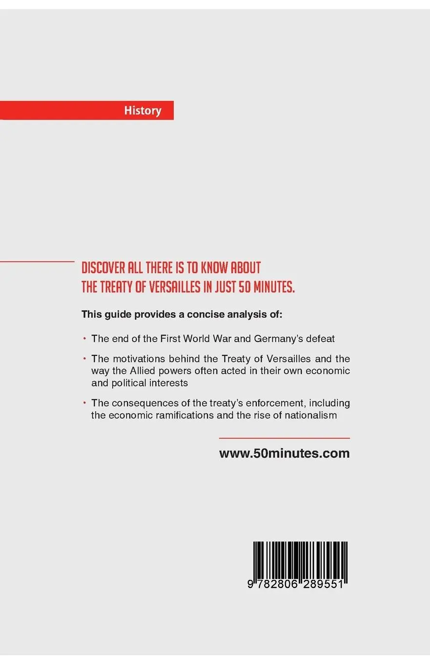 Rückseite: 9782806289551 | The Treaty of Versailles | 50minutes | Taschenbuch | Englisch | 2017