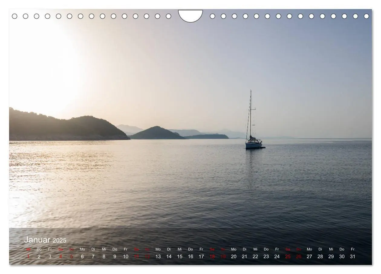 Bild: 9783435149551 | Segeln in Kroatien (Wandkalender 2025 DIN A4 quer), CALVENDO...