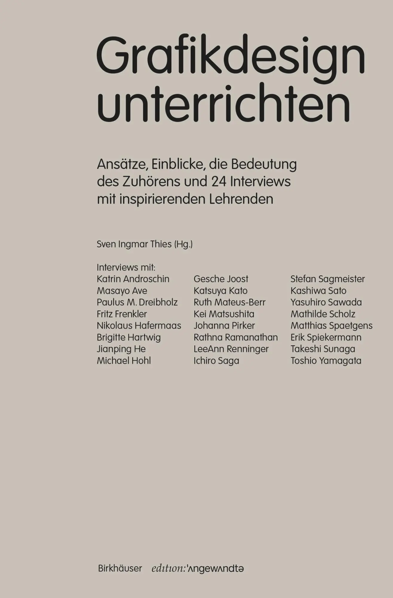 Cover: 9783035629651 | Grafikdesign unterrichten | Sven Ingmar Thies | Taschenbuch | 288 S.