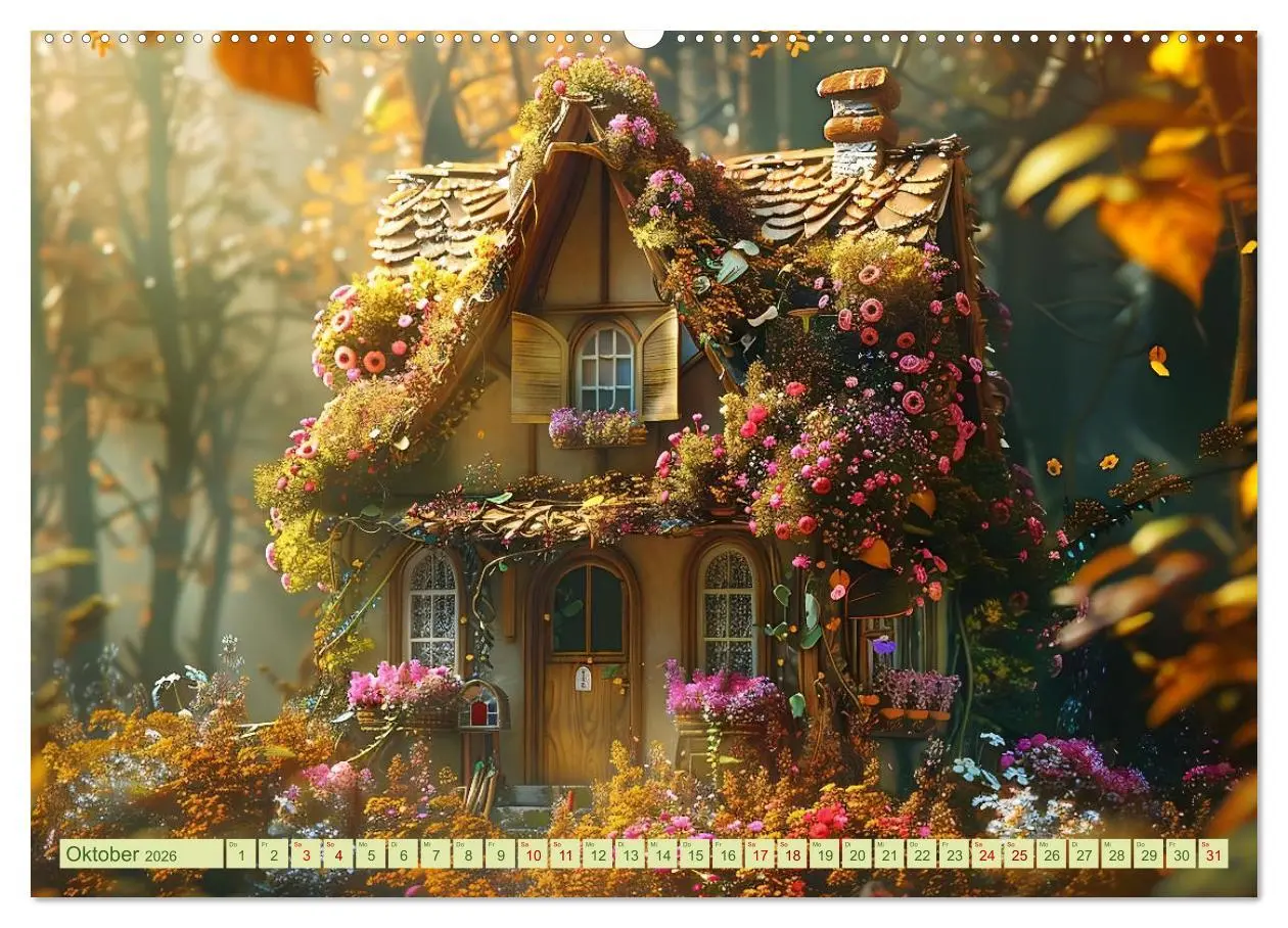 Bild: 9783457399651 | Das kleine Häuschen im Wald (Wandkalender 2026 DIN A2 quer),...