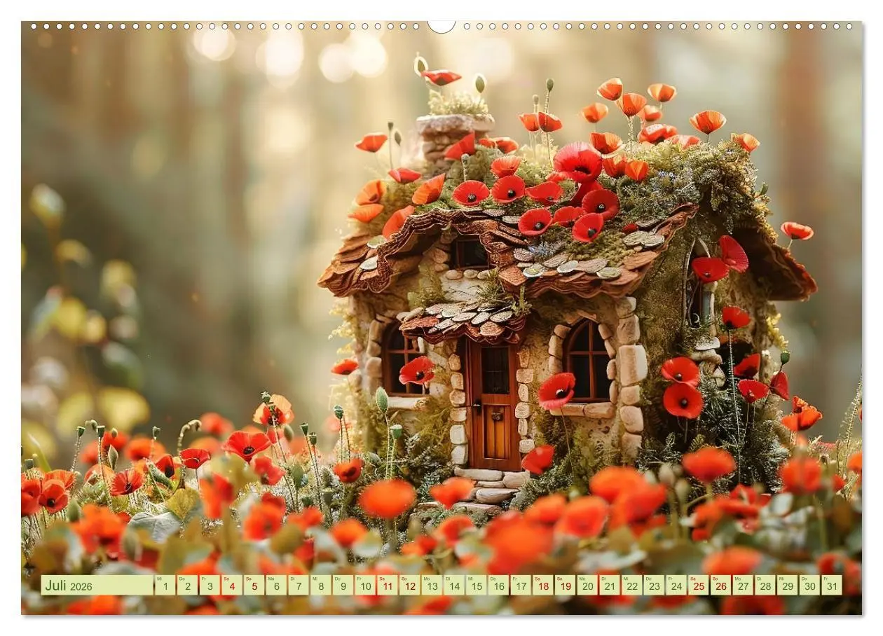 Bild: 9783457399651 | Das kleine Häuschen im Wald (Wandkalender 2026 DIN A2 quer),...