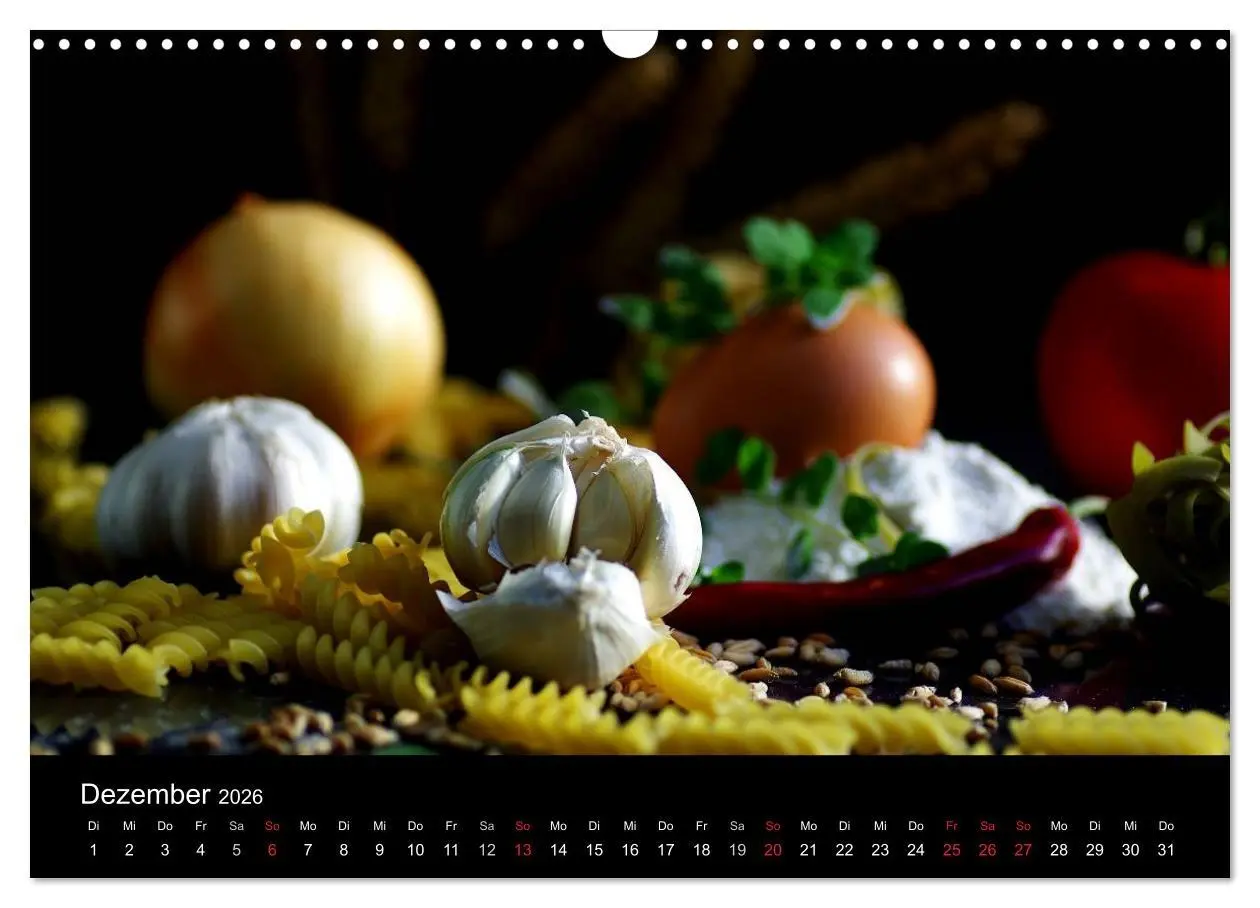 Bild: 9783516179651 | Pasta Kreationen (Wandkalender 2026 DIN A3 quer), CALVENDO...