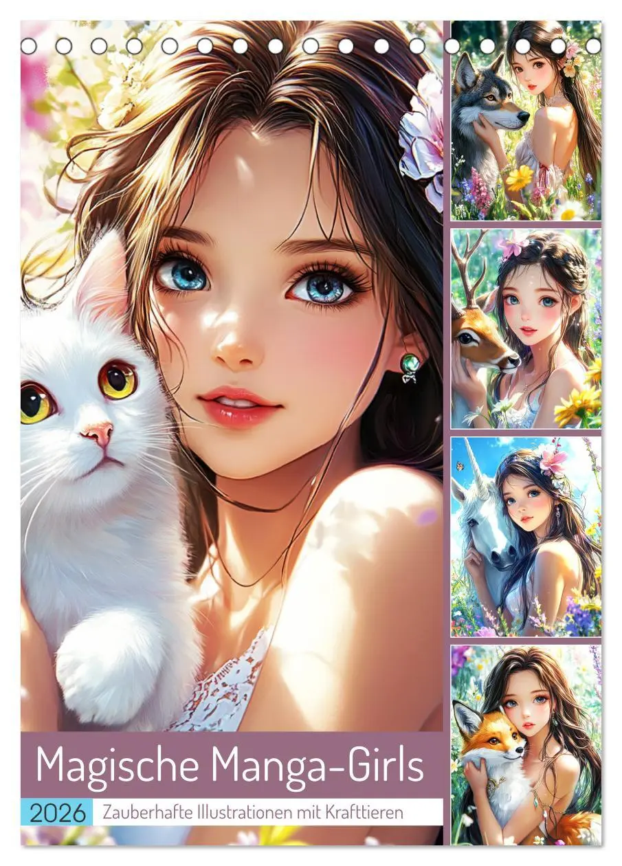 Cover: 9783516249651 | Magische Manga-Girls. Zauberhafte Illustrationen mit Krafttieren...