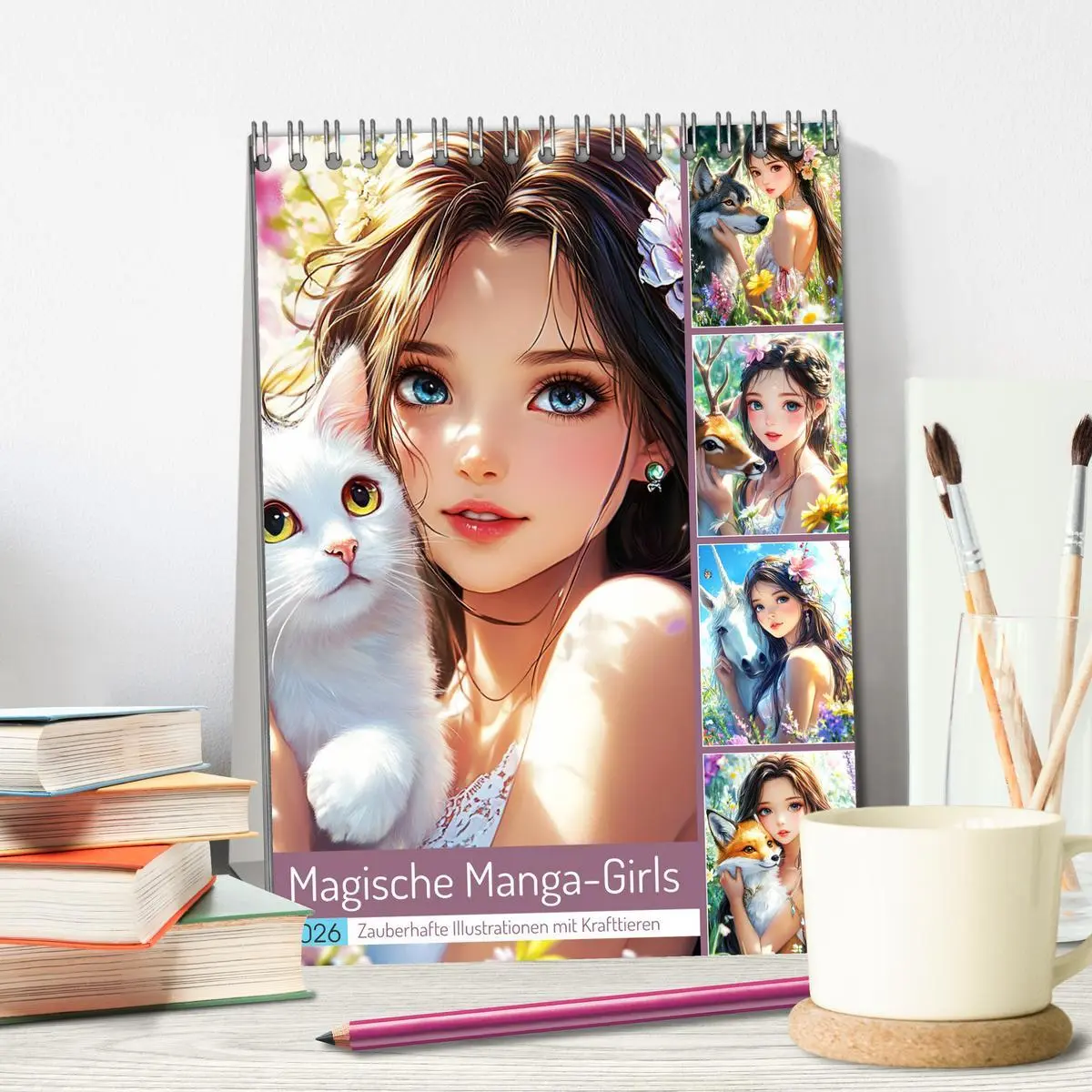 Bild: 9783516249651 | Magische Manga-Girls. Zauberhafte Illustrationen mit Krafttieren...