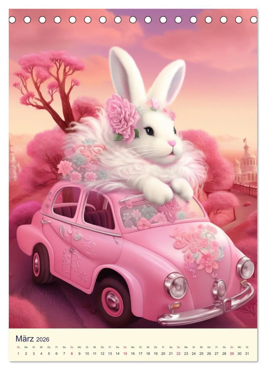 Bild: 9783516319651 | Rosa Traumland. Zauberhafte Wunderwelt (Tischkalender 2026 DIN A5...