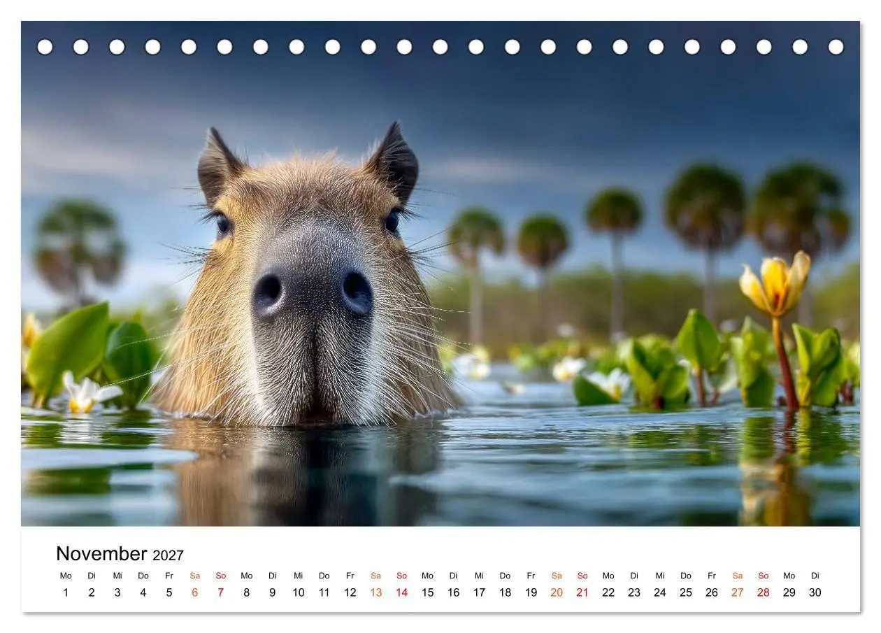 Bild: 9783516799651 | Capybara - die Ruhe als Lebensform (Tischkalender 2027 DIN A5...