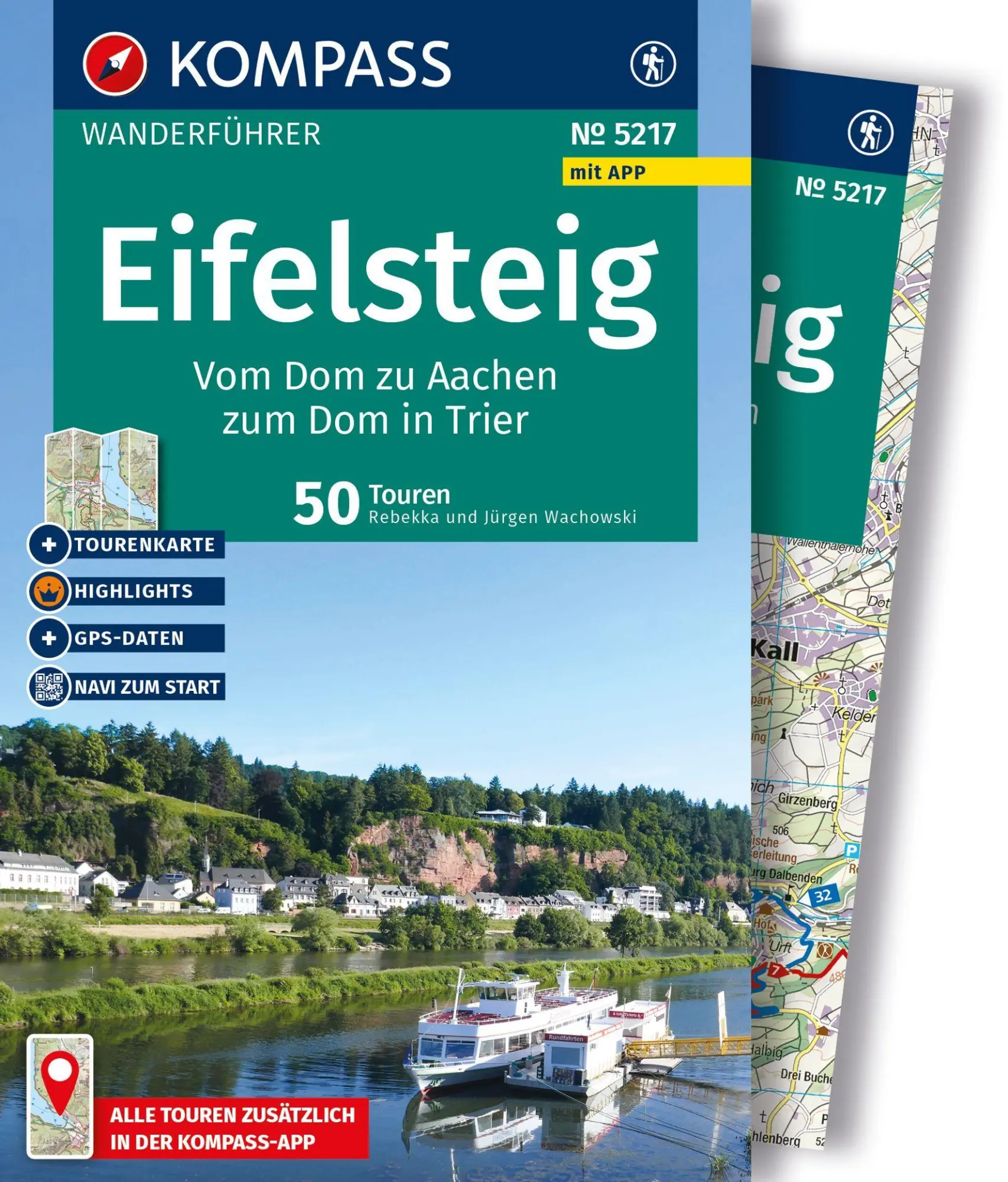 Cover: 9783991219651 | KOMPASS Wanderführer Eifelsteig, vom Dom zu Aachen zum Dom in...