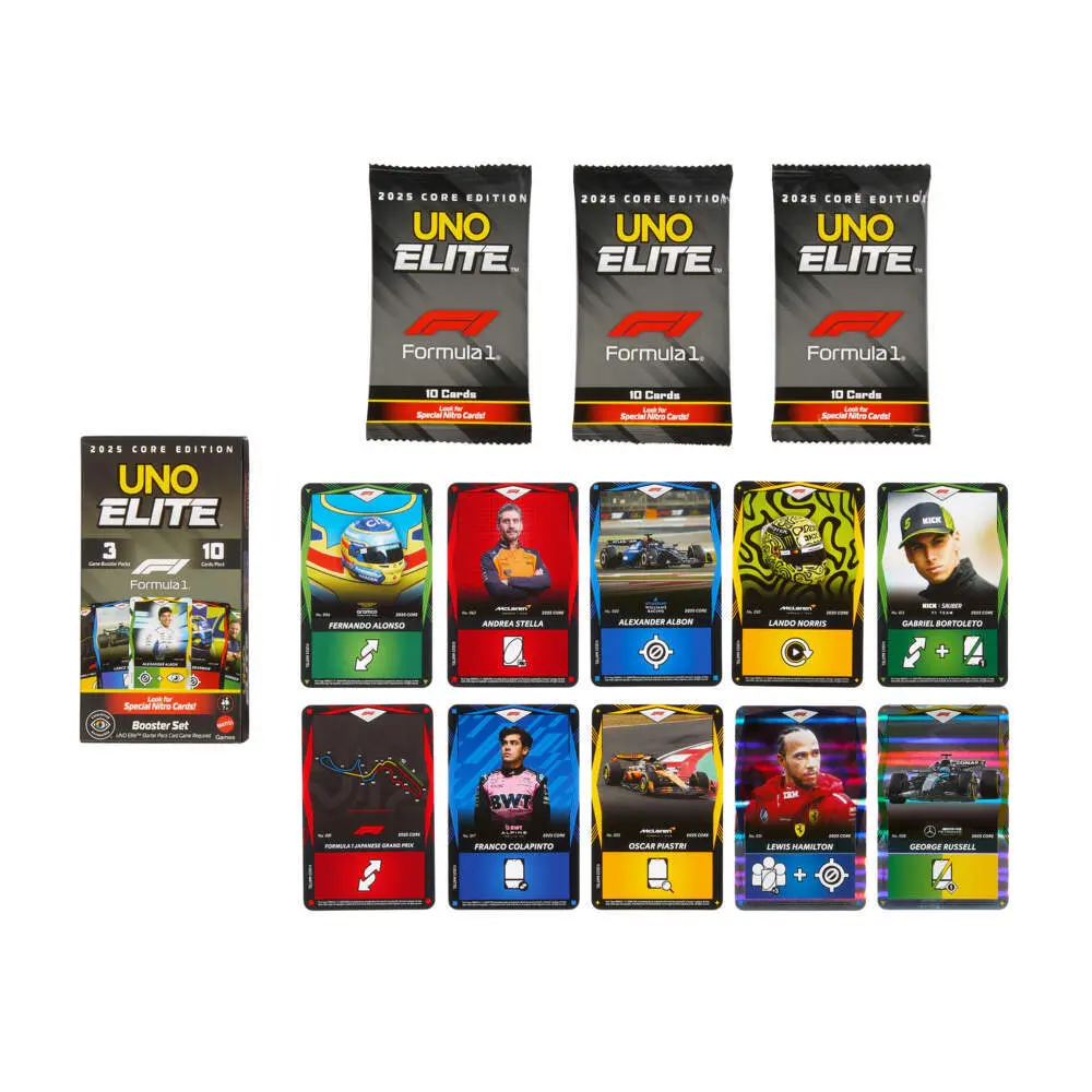 Bild: 194735369751 | UNO Elite F1 Booster-Set | Spiel | Karton | JLV43 | Deutsch | 2026