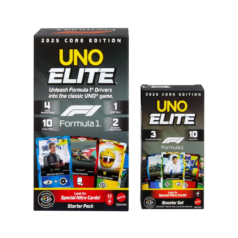 Bild: 194735369751 | UNO Elite F1 Booster-Set | Spiel | Karton | JLV43 | Deutsch | 2026