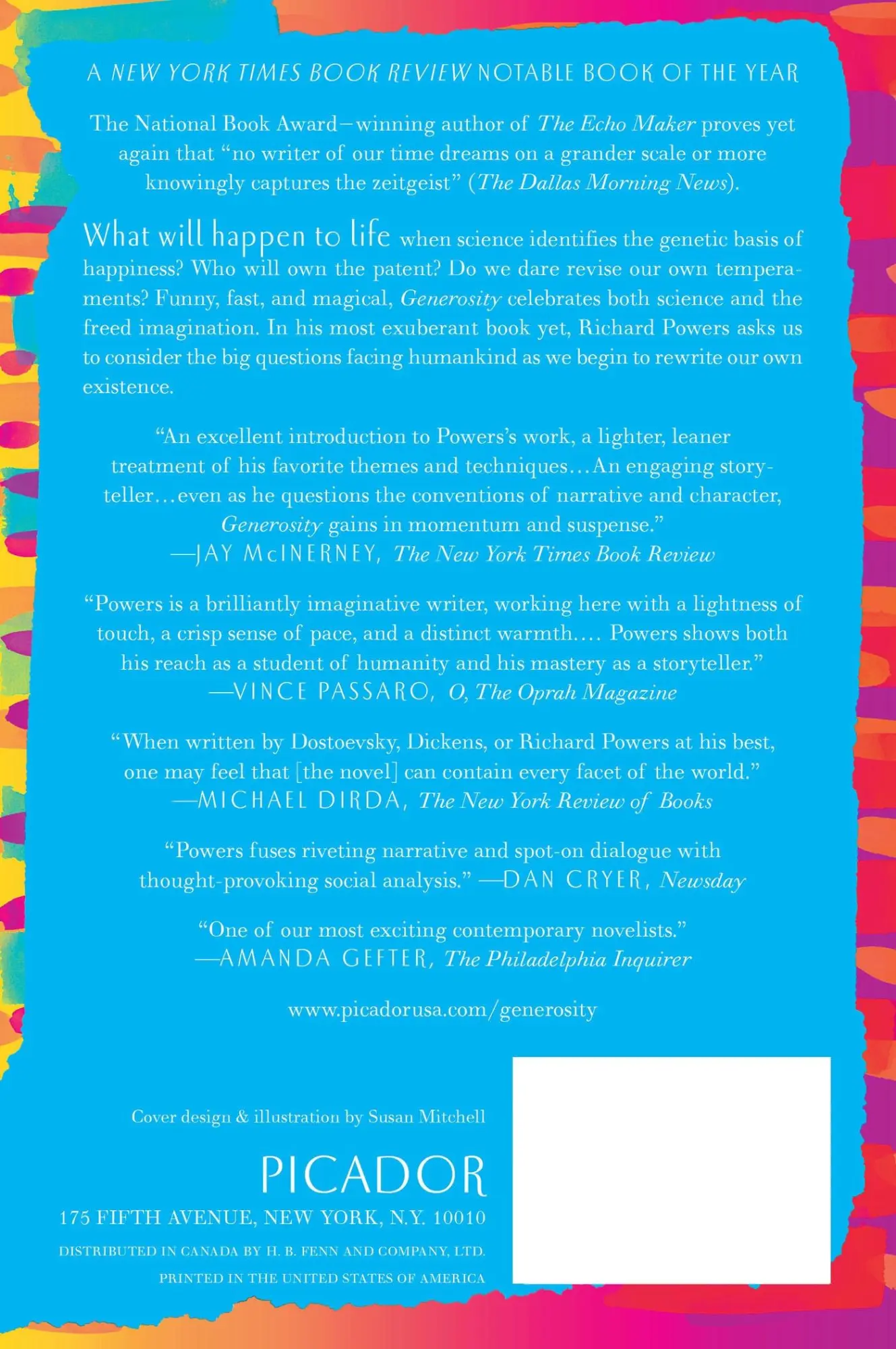 Rückseite: 9780312429751 | Generosity | An Enhancement | Richard Powers | Taschenbuch | Englisch