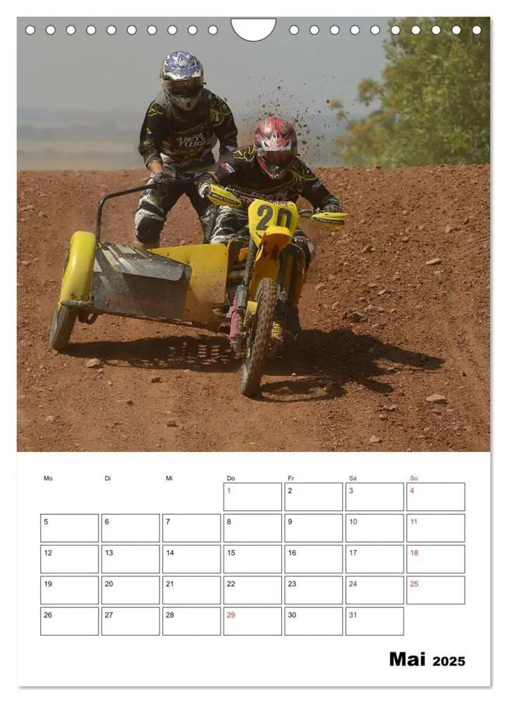 Bild: 9783457079751 | Motocross Terminplaner (Wandkalender 2025 DIN A4 hoch), CALVENDO...