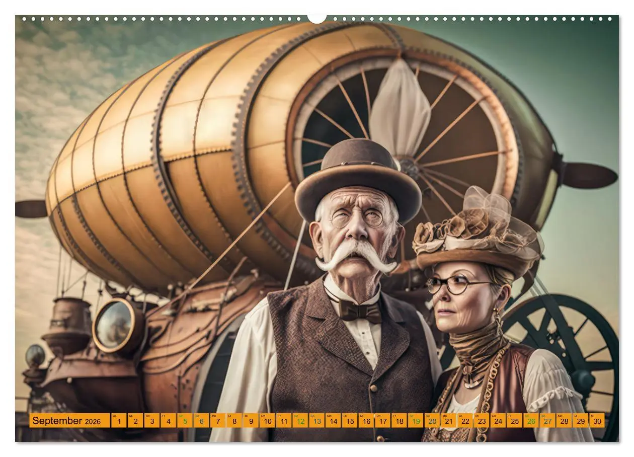 Bild: 9783457529751 | Steampunk Retro Romantik (hochwertiger Premium Wandkalender 2026...